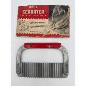 HUOT St. Paul Stainless Crinkle Serrater & Tenderizer Multipurpose Vintage